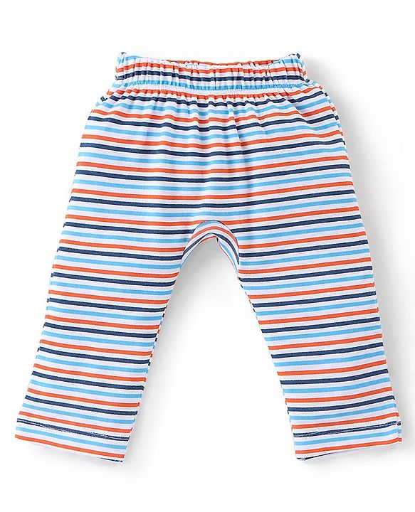 Babyhug Cotton Knit Full Length Diaper Leggings Dino Print Pack of 3 -Multicolour