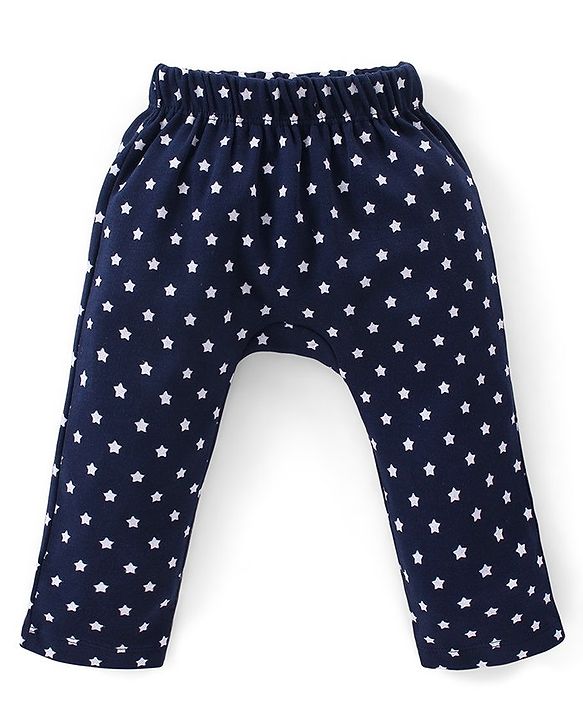 Babyhug Interlock Knit Full Length Diaper Pants Koala & Stars Print Pack of 3 - Multicolour