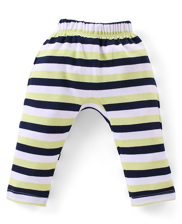 Babyhug Interlock Knit Full Length Diaper Pants Koala & Stars Print Pack of 3 - Multicolour