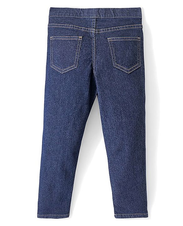 Pine Kids  Stretchable Ankle Length Jegging Fit Jeans - Dark Blue