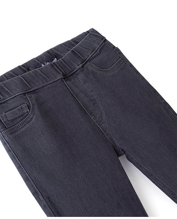 Pine Kids Denim Washed Full Length  Jeggings - Grey