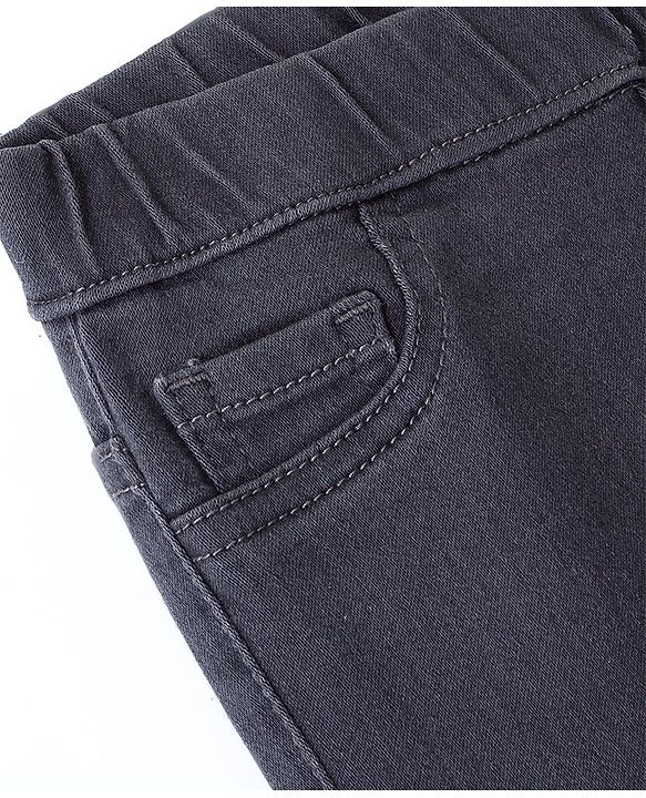 Pine Kids Denim Washed Full Length  Jeggings - Grey