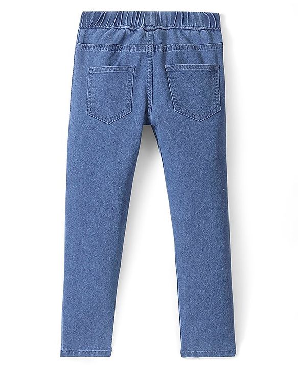 Pine Kids Cotton Full Length Jeggings Mid - Blue