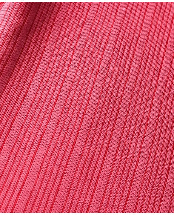 Babyhug Full Sleeves Solid Thermal Vests Pack of 2 - Coral