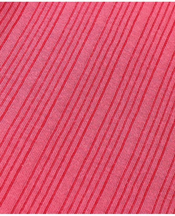 Babyhug Full Sleeves Solid Thermal Vests Pack of 2 - Coral
