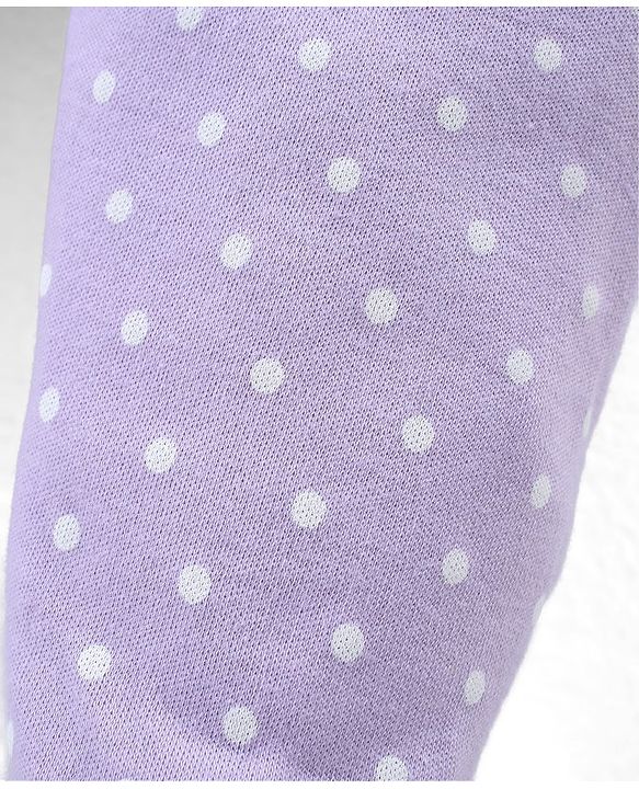 Babyhug Cotton Knit Full Length Bootie Leggings With Polka Dot Prints Pack of 3 -Multicolour