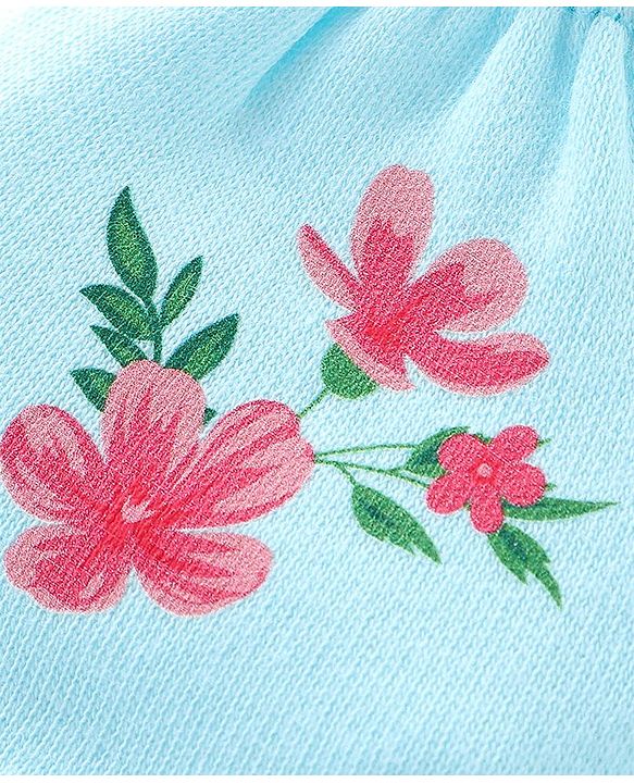 Babyhug 100% Cotton Knit Floral Printed Mittens Pack Of 3 - Multicolour