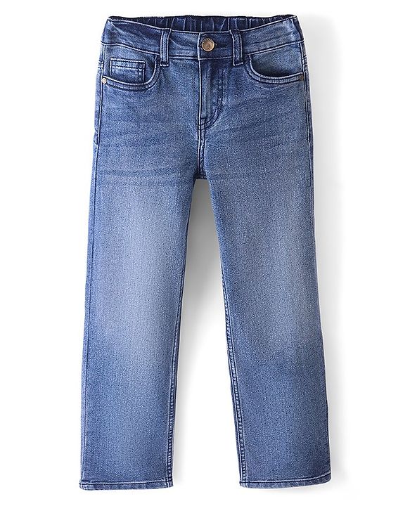 Pine Kids Full Length Button Down Jeans - Dark Blue