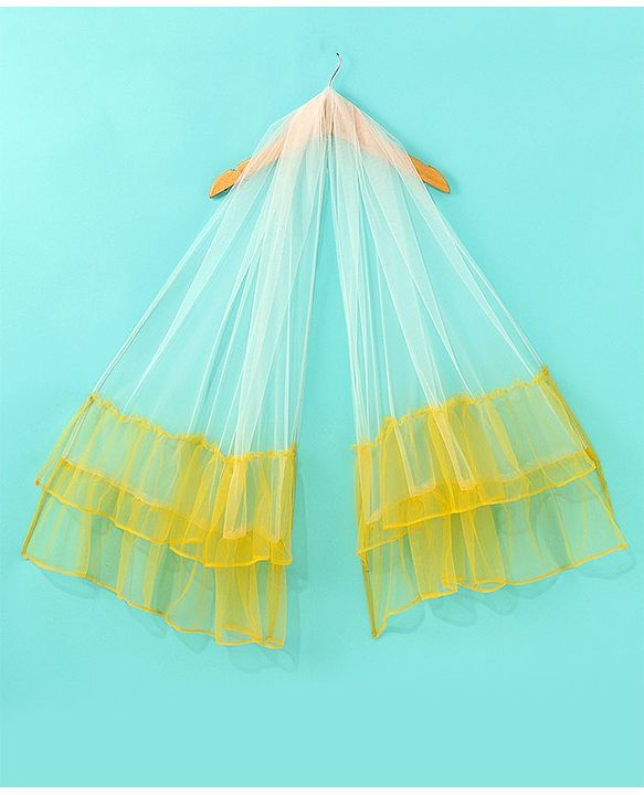 Babyhug Sleeveless Sequenced Embroidered Choli With Lehenga And Dupatta Set- Yellow