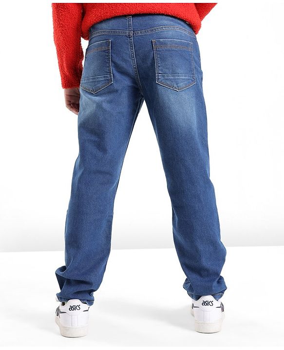 Pine Kids Full Length Jeans Inside Elasticated- Mid Blue