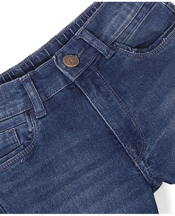 Pine Kids Full Length Jeans Back Elasticated- Dark Blue