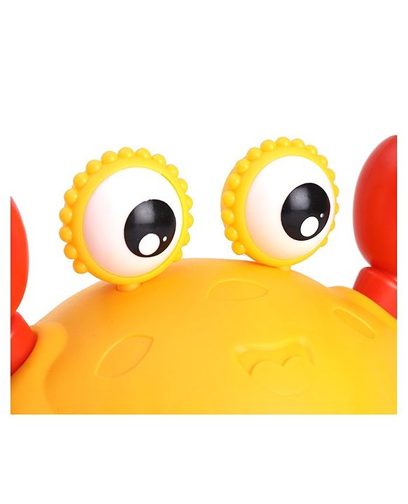Babyhug Pull Along Crab Toy - Yellow