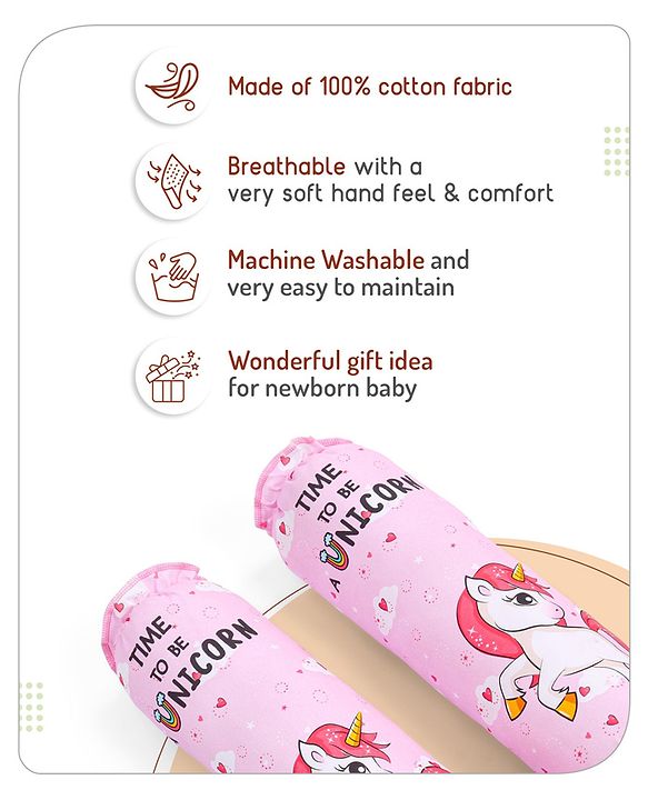 Babyhug Cotton Crib Bedding Set Elephant Print -Multicolor
