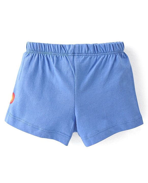 Babyhug 100% Cotton Knit Trunks Car Print Pack of 3 - Multicolour