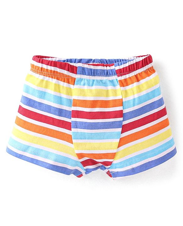 Babyhug 100% Cotton Knit Trunks Car Print Pack of 3 - Multicolour