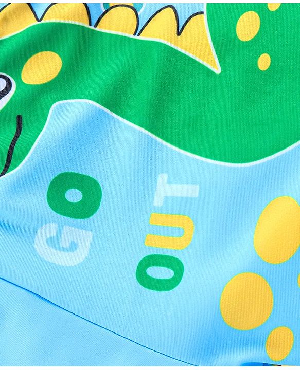 Babyhug Dino Print Swimming Trunk - Blue