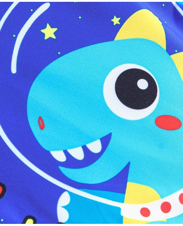 Babyhug Dino Print Swimming Trunk - Blue