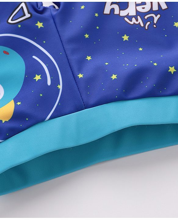 Babyhug Dino Print Swimming Trunk - Blue