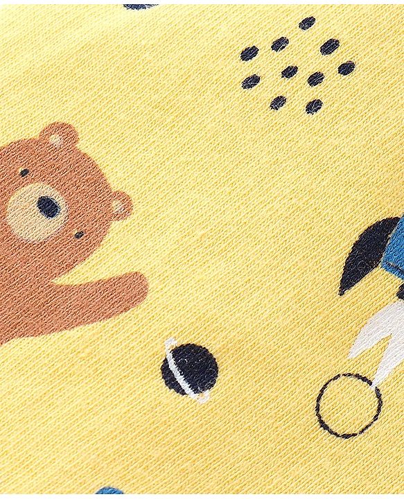 Babyhug 100% Cotton Bear Printed Trunk Pack of 3 - Multicolour