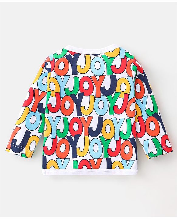 Babyhug 100% Cotton Interlock Knit Full Sleeves Vests Star Print Pack of 2 - Red