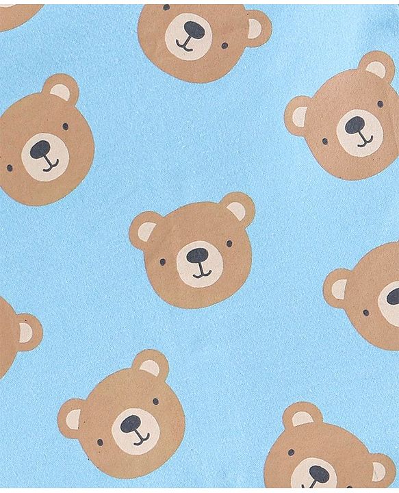 Babyhug 100% Cotton Knit Full Sleeves Bear Print Vests Pack of 3 - Multicolour