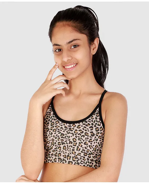 Leopard Seamless Bralette Pattern, Mesh