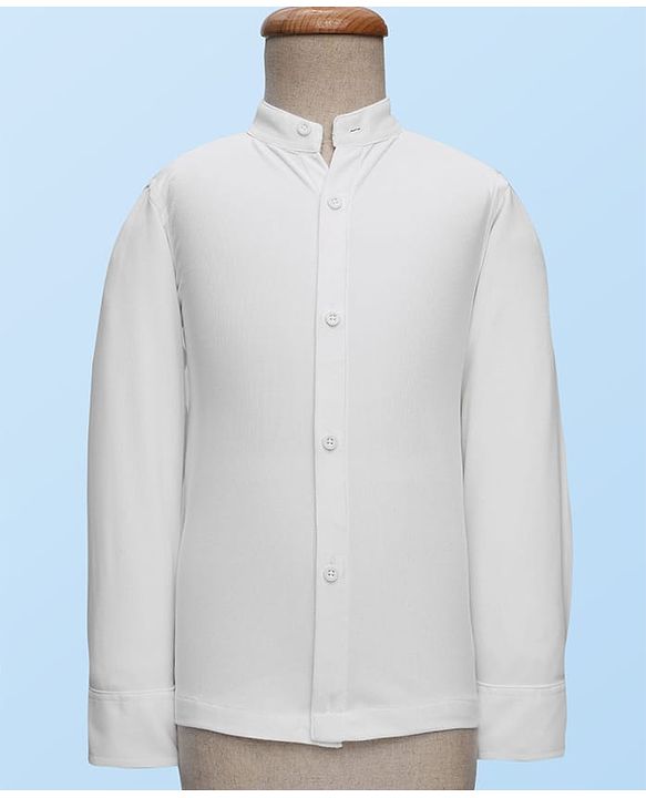 Babyhug Woven Full Sleeves Stretch Fit Party Suit With Waist Coat - White & Wine