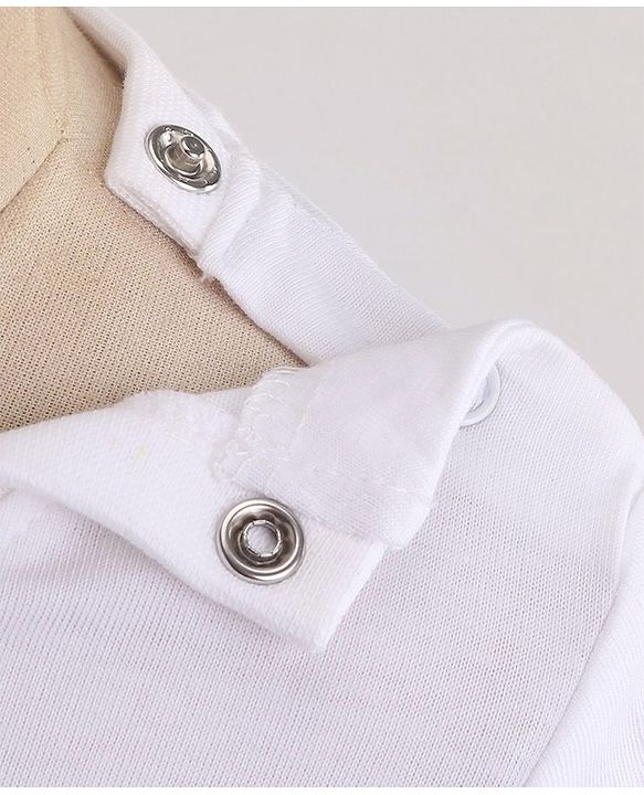 Babyhug Woven Full Sleeves Stretch Party Suit & T-Shirt with Text Print - White & Salmon Pink