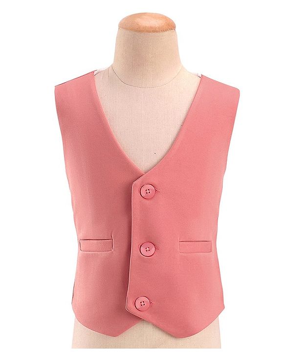 Babyhug Full Sleeves Three Piece Party Suit with Bow & Stretch - White & Pink