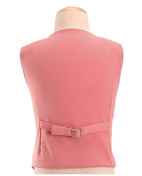 Babyhug Full Sleeves Three Piece Party Suit with Bow & Stretch - White & Pink