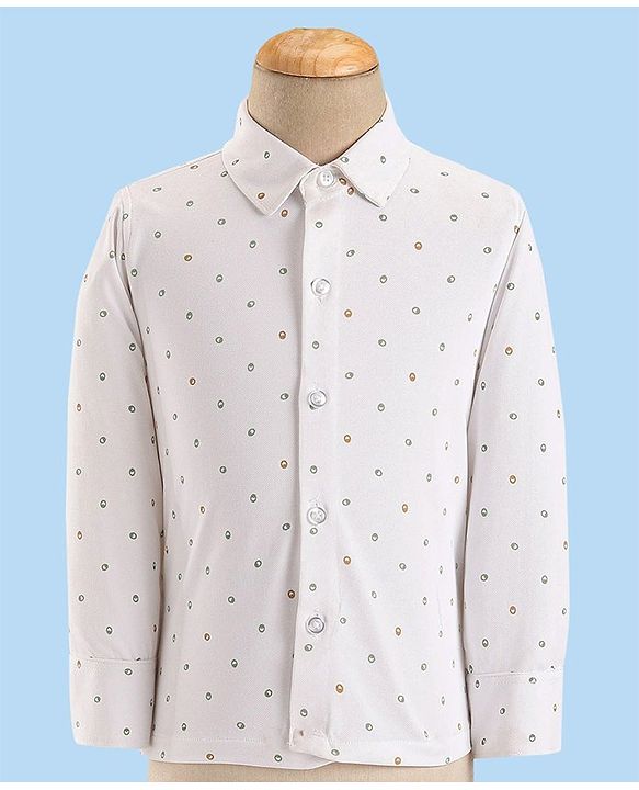 Babyhug Woven Full Sleeves Stretch Fit Party Suit With Waist Coat & Bow - Green & White