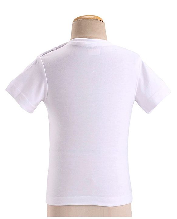 Babyhug Woven Full Sleeves Stretchable Party Suit & T-Shirt Set with Text Print - Light Blue