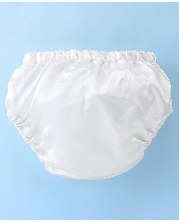 Babyhug Sleeveless Baptism Set With Floral Applique - White