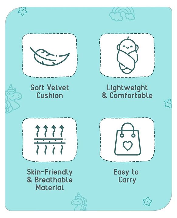 Babyhug Velour Sleeping Bag Animal Faces Print - Multicolor