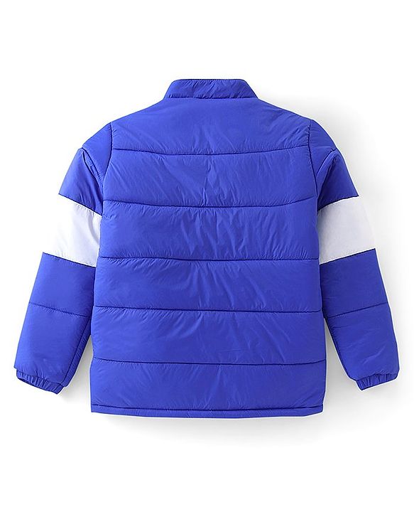 Pine Kids Woven Full Sleeves Cut And Sew Bomber Jacket - Royal Blue