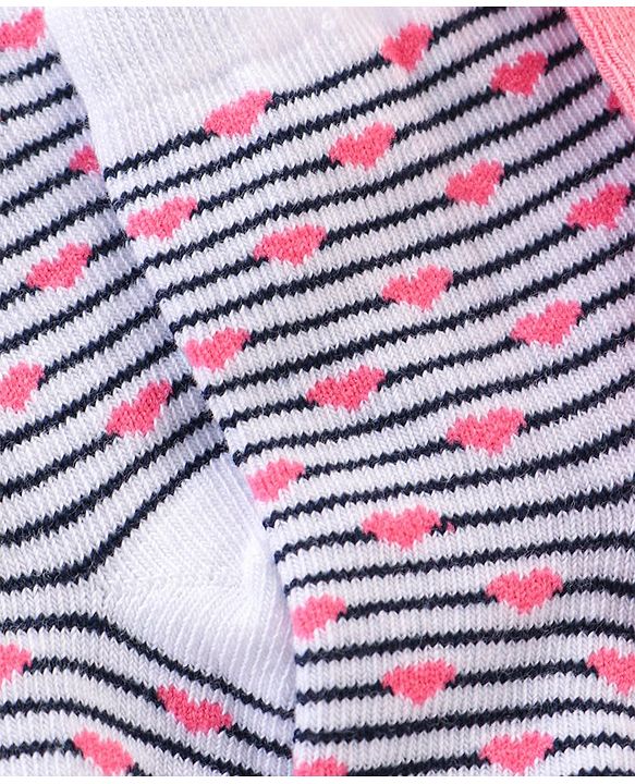 Cutewalk By Babyhug Anti Bacterial Ankle Length Socks Butterfly Design Pack Of 3 - Multicolour