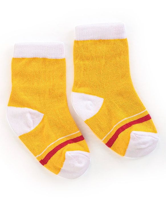 Cutewalk By Babyhug Anti Bacterial Ankle Length Socks Sun Design Pack Of 3 - Multicolour