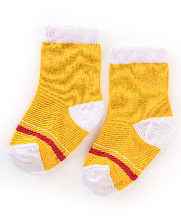 Cute Walk By Babyhug Anti Bacterial Ankle Length Socks Sun Design Pack Of 3 - Multicolour