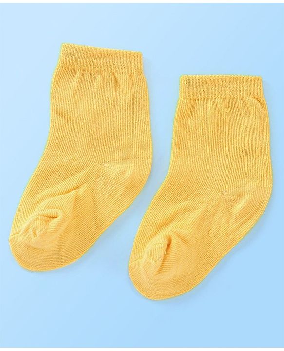 Cute Walk By Babyhug Anti Bacterial Ankle Length Socks Striped Pack Of 3 - Multicolour