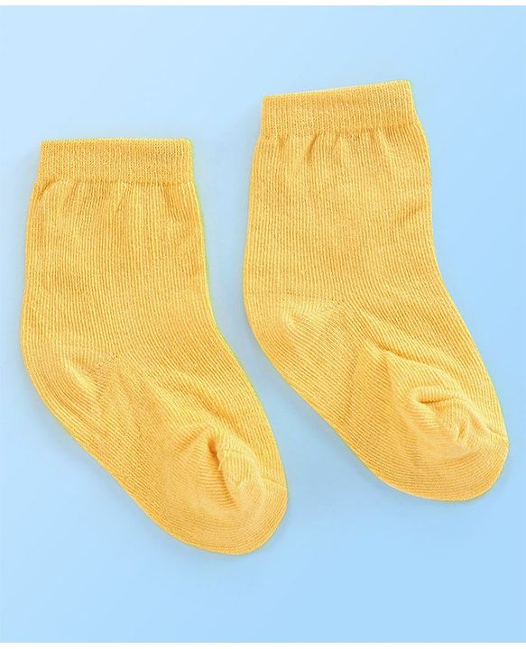 Cute Walk By Babyhug Anti Bacterial Ankle Length Socks Striped Pack Of 3 - Multicolour