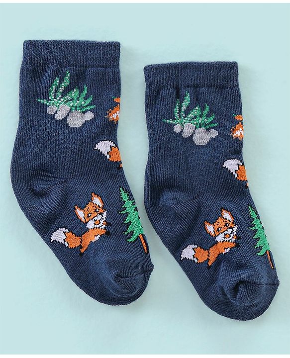 Cute Walk by Babyhug Anti Bacterial Ankle Length Socks Striped Design Pack Of 5 - Multicolour