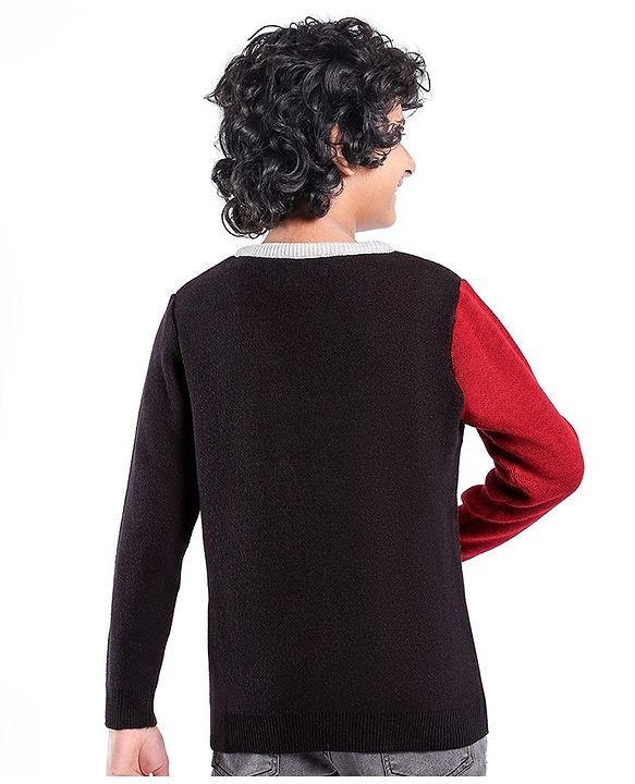 Pine Kids Full Sleeves Color Block Sweater - Multicolor
