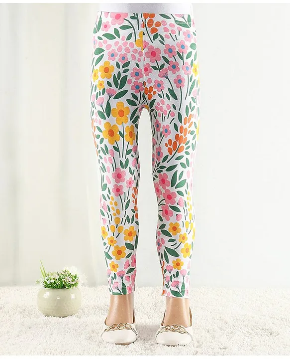 Buy Women Blue Floral Leggings Online at Sassafras