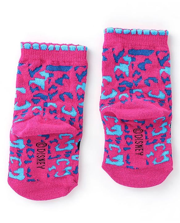 Cute Walk Disney By Babyhug Anti Bacterial Ankle Length Socks Minnie Mouse Design Pack Of 3 - Multicolour