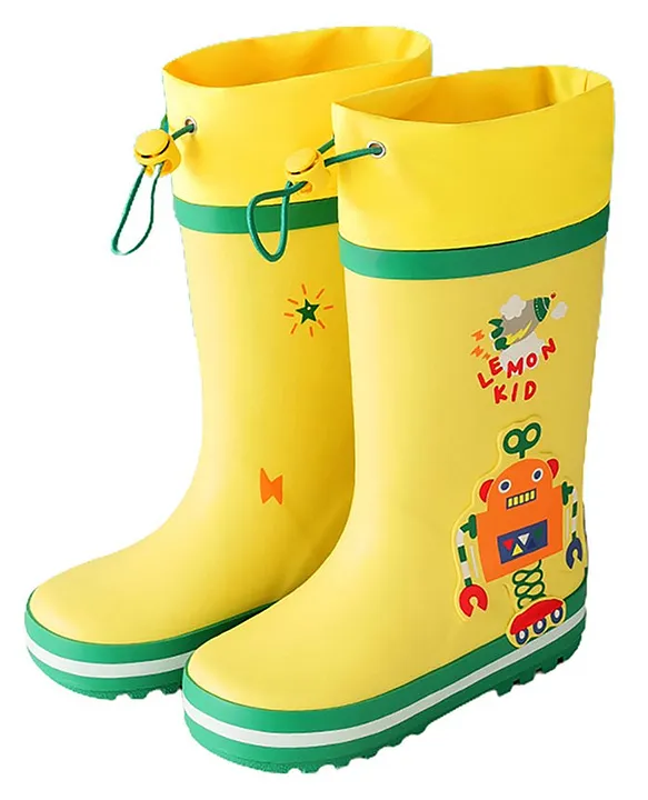 Bright yellow hot sale rain boots