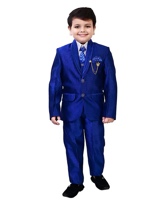 Buy BT DEZINES 5 Piece Full Sleeves Solid Coat Pant Suit Royal Blue for Boys 12 13 Years Online in India Shop at FirstCry 14269177