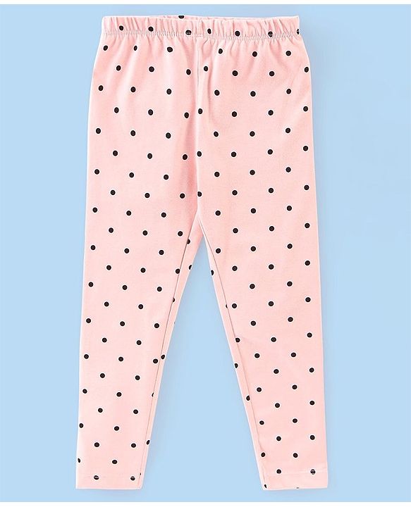 Babyhug Cotton Lycra Full Length Leggings Floral Print Pack of 3 - White Pink & Red