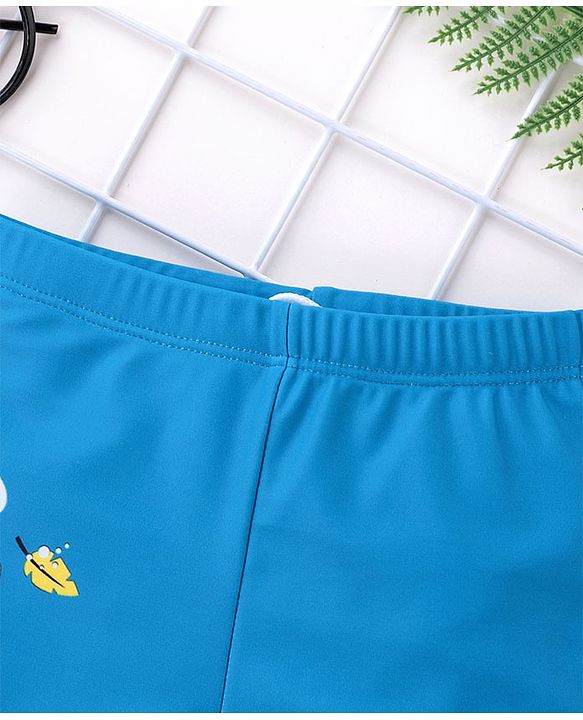 Babyhug Swimming Trunks Tiger Print - Blue