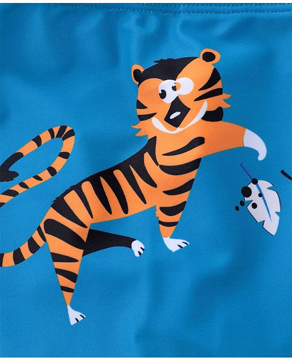 Babyhug Swimming Trunks Tiger Print - Blue