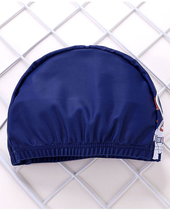 Babyhug Swimming Trunks with Cap Astronaut Print - Blue
